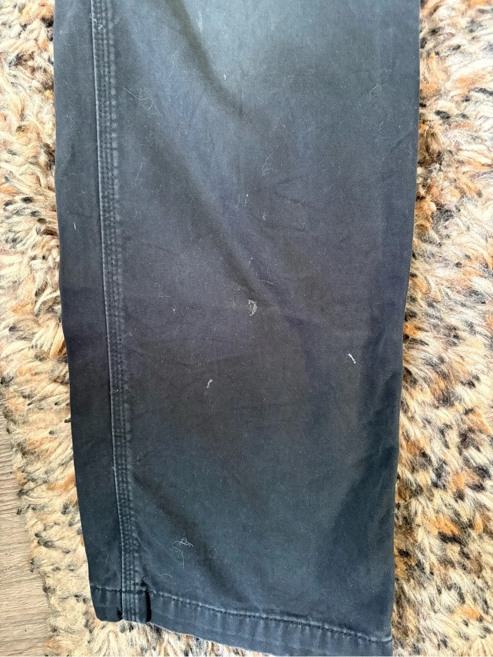 Carhartt Men's 32X32 Black Utility Work Wear Relaxed Fit Carpenter Pants stains